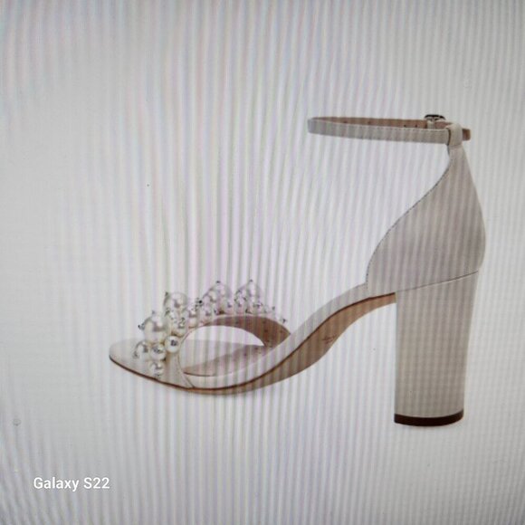 NIB Kate Spade Rosa Pearl Leather Heels. Size 9 - Picture 6 of 15